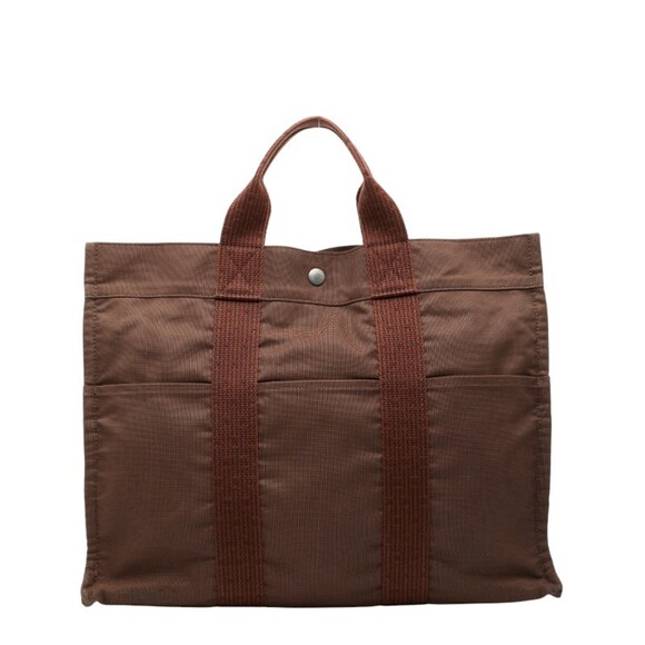 Hermès Air Line Tote MM Bag Brown Canvas Women's HERMES